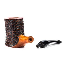 Briar Pipe Santambrogio Rusticated Cherrywood