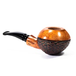 Pipe Santambrogio Rusticated Bent Rhodesian