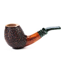 Pipa in Radica Santambrogio Rusticata Bent