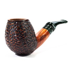 Pipa in Radica Santambrogio Rusticata Bent