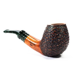 Pipa in Radica Santambrogio Rusticata Bent