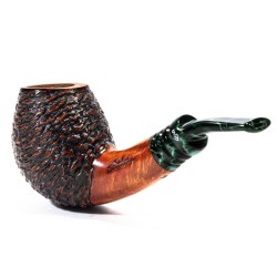 Pipa in Radica Santambrogio Rusticata Bent