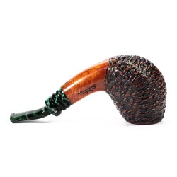 Pipa in Radica Santambrogio Rusticata Bent