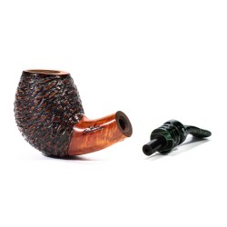 Pipa in Radica Santambrogio Rusticata Bent