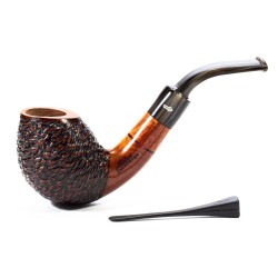 Pipa in Radica Santambrogio Rusticata Bent