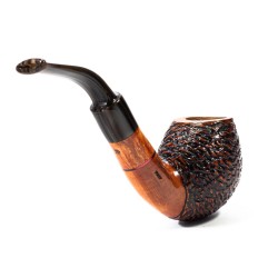 Pipa in Radica Santambrogio Rusticata Bent