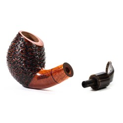 Briar Pipe Santambrogio Rusticated Bent