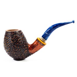 Pipa in Radica Santambrogio Rusticata Bent