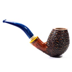 Pipa in Radica Santambrogio Rusticata Bent