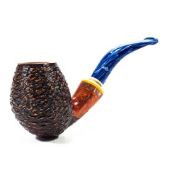 Pipa in Radica Santambrogio Rusticata Bent