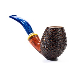 Pipa in Radica Santambrogio Rusticata Bent