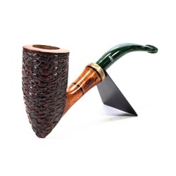 Briar Pipe Santambrogio Rusticated Bent Dublin