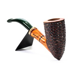 Briar Pipe Santambrogio Rusticated Bent Dublin