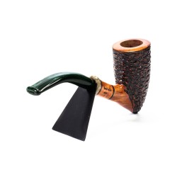 Briar Pipe Santambrogio Rusticated Bent Dublin