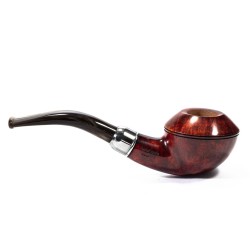 Pipa in Radica Santambrogio Red Liscia Bent Rhodesian