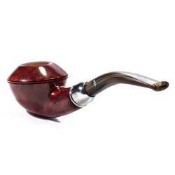 Pipa in Radica Santambrogio Red Liscia Bent Rhodesian