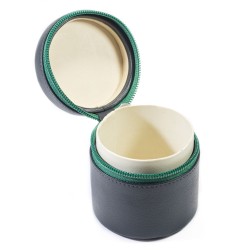 Vaso Portatabacco in pelle Peterson Avoca Verde