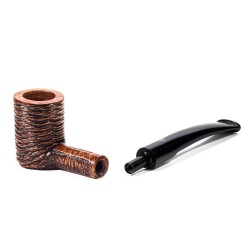 Pipe Luigi Viprati Rusticated Poker