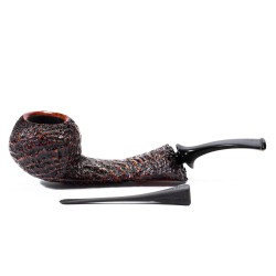 Briar Pipe C-Pipe Group 6 Sandblasted Bent Apple