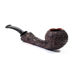 Briar Pipe C-Pipe Group 6 Sandblasted Bent Apple