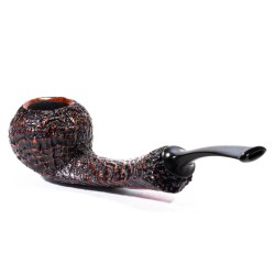 Briar Pipe C-Pipe Group 6 Sandblasted Bent Apple