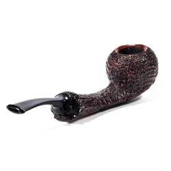 Briar Pipe C-Pipe Group 6 Sandblasted Bent Apple