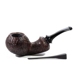 Briar Pipe C-Pipe Group 5 Sandblasted Bent Apple