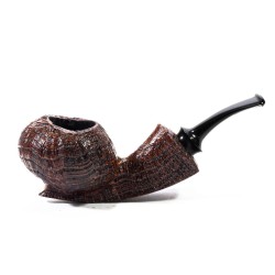 Briar Pipe C-Pipe Group 6 Sandblasted Bent Apple