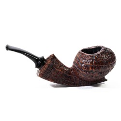 Briar Pipe C-Pipe Group 6 Sandblasted Bent Apple