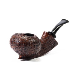 Briar Pipe C-Pipe Group 6 Sandblasted Bent Apple