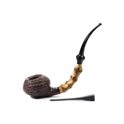 Briar Pipe C-Pipe Group 3 Sandblasted Bent Apple