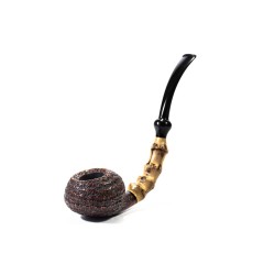 Briar Pipe C-Pipe Group 3 Sandblasted Bent Apple