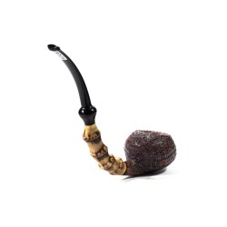 Briar Pipe C-Pipe Group 3 Sandblasted Bent Apple