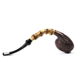 Briar Pipe C-Pipe Group 3 Sandblasted Bent Apple