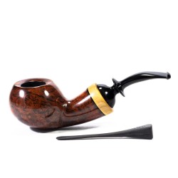 Briar Pipe C-Pipe Group 12 Smooth Bent Apple