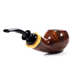 Briar Pipe C-Pipe Group 12 Smooth Bent Apple