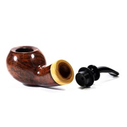 Briar Pipe C-Pipe Group 12 Smooth Bent Apple