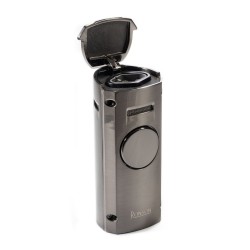 Ronson Volcano Jet Flame Lighter Silver