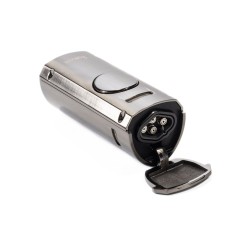 Ronson Volcano Jet Flame Lighter Silver