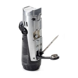 Ronson Bora Jet Flame Lighter Chrome & Black