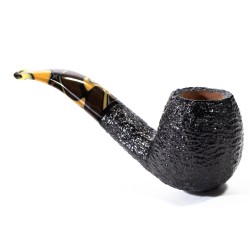 Pipa Savinelli Paloma Rusticata 677 KS Bent Billiard