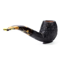 Pipa Savinelli Paloma Rusticata 677 KS Bent Billiard