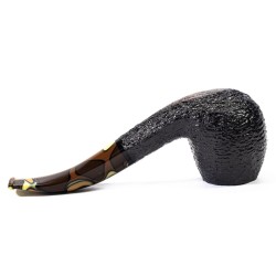 Pipa Savinelli Paloma Rusticata 677 KS Bent Billiard