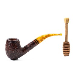 Pipa Savinelli Miele Rusticata 670 KS Bent Billiard