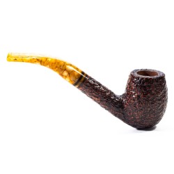 Pipa Savinelli Miele Rusticata 670 KS Bent Billiard