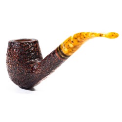 Pipa Savinelli Miele Rusticata 670 KS Bent Billiard