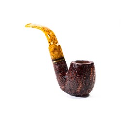 Pipa Savinelli Miele Rusticata 614 Full Bent