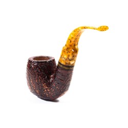 Pipa Savinelli Miele Rusticata 614 Full Bent