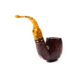 Pipa Savinelli Miele Rusticata 614 Full Bent