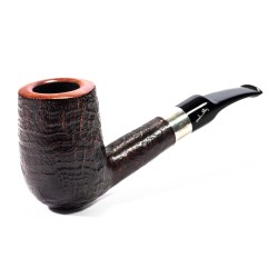 Pipa Savinelli Autograph Sabbiata Bent Billiard